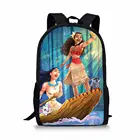 Школьные ранцы для девочек, детский рюкзак с мультипликационным рисунком ваяна и Моаны