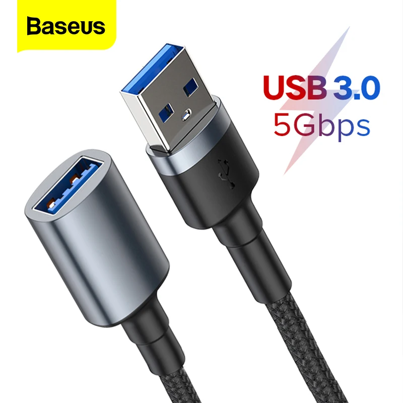 Кабель удлинитель Baseus USB Type A штырь гнездо 3 0 5 Гб|Кабели для MP3/MP4-плееров| |