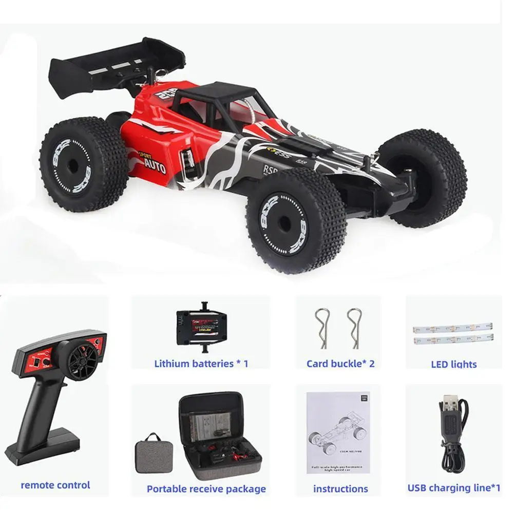 

1:24 Professional Competition Sand Four-wheel Drive Off-road Vehicle Competitive High-speed Remote Control Car with Gyroscope