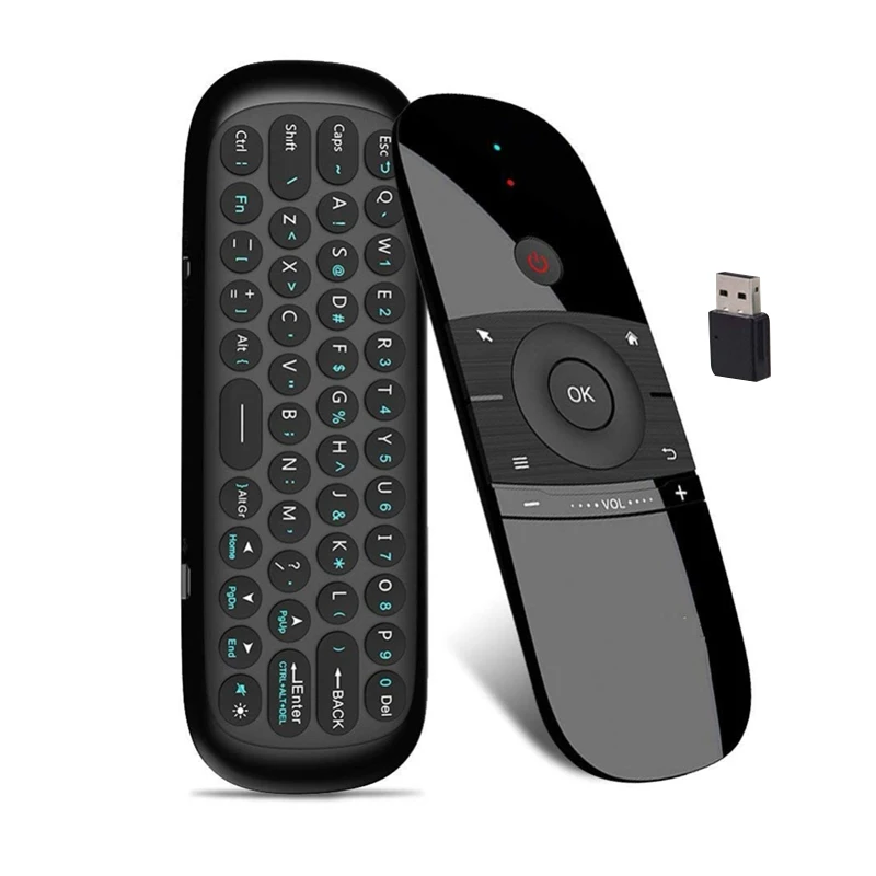 Fly Air Mouse W1 Беспроводная клавиатура мышь 2 4G перезаряжаемый пульт дистанционного