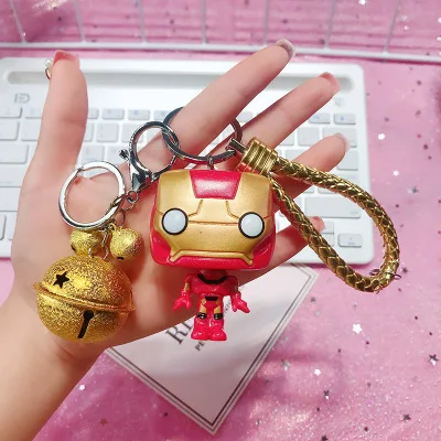 Модные Новые поп игрушки брелок Marvel Капитан Америка Железный человек брелок Дети Чудо Женщины брелок сумка Подвеска ювелирные изделия - Цвет: Big6