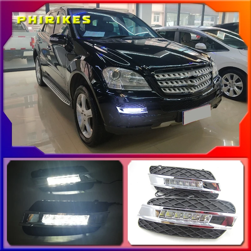 Тюнинг автомобилей для Mercedes Benz W164 ML300 ML320 ML350 2008 - 2009 светодиодный DRL Дневной