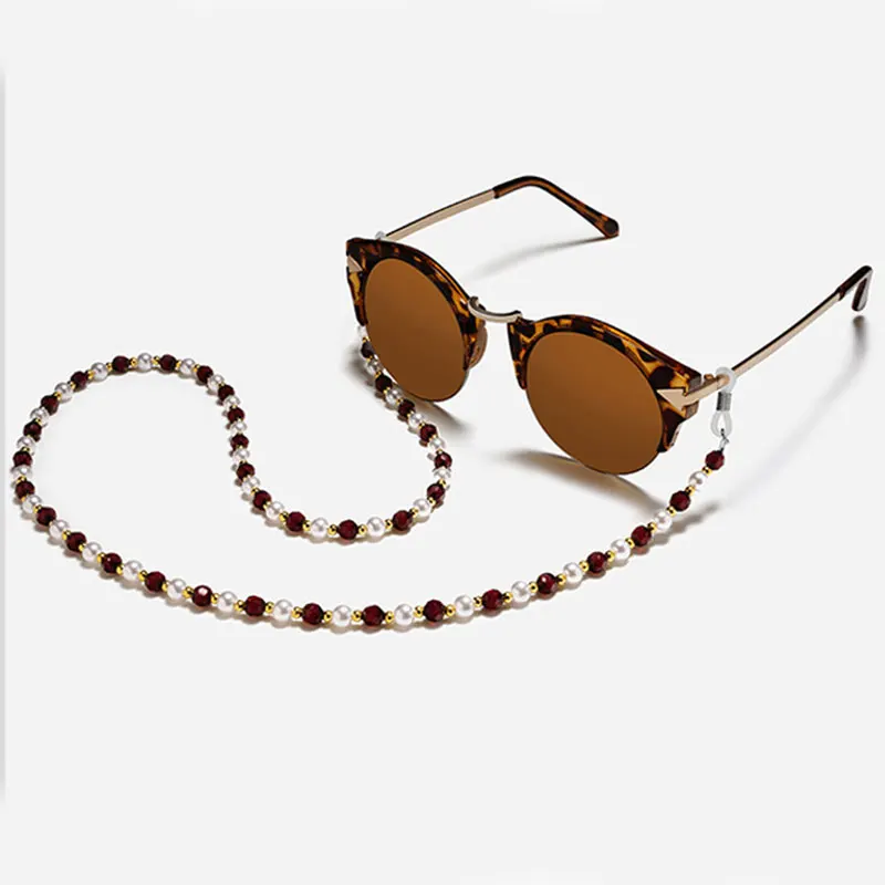 

Fashion Vintage Sun Glasses Beaded Neck Lanyard Cord For Spectacles Sunglasses Chain Strap Eyewears Cord Holder neck strap Rope
