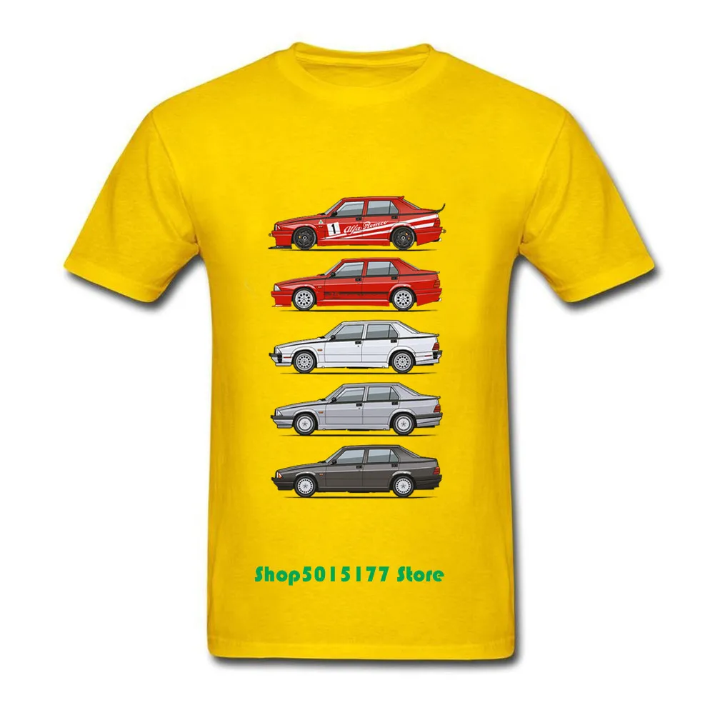 Модные футболки Alfa Romeo 75 Tipo 161 162B Milanos с короткими рукавами хлопковые мужские