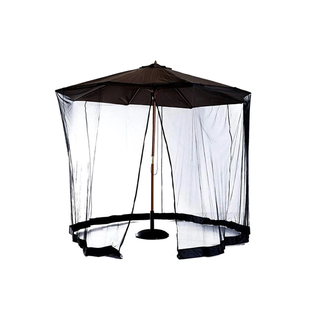 

Mosquito Net Universal Canopy Umbrella Net with Zipper Door and Adjustable Rope Umbrella Suitable for Patio Umbrella Size