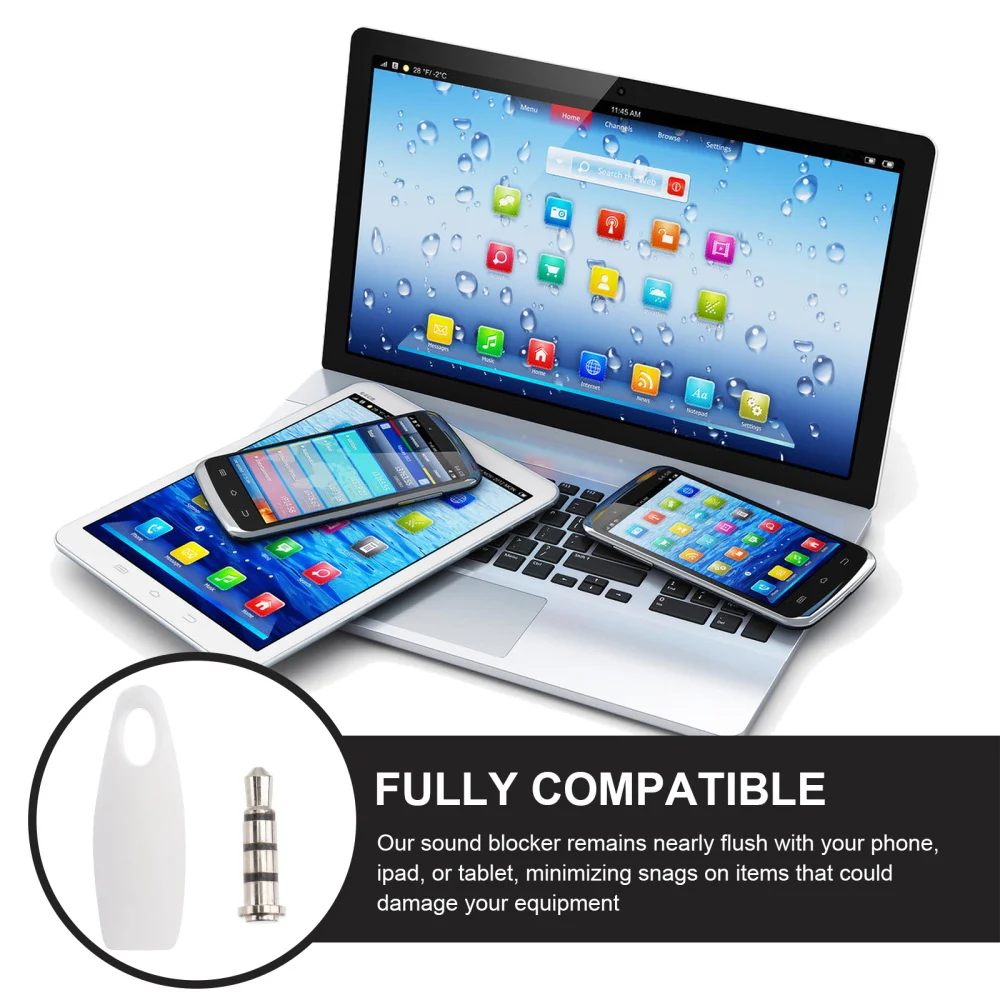 3Pcs MIC Audio Blocker Metal Blocks Hacking on Computers Tablets and Smart Phones |