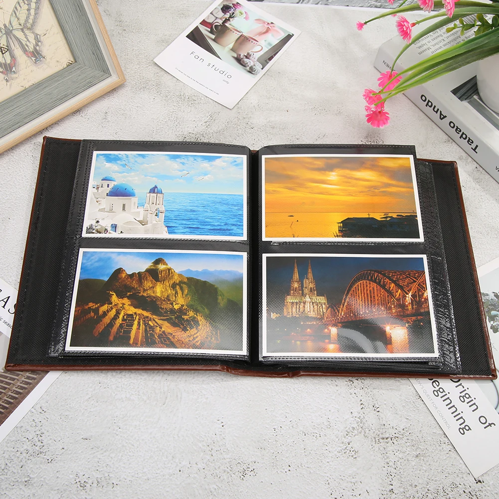 

6-дюймовый фотоальбом «сделай сам», 200 изображений, карманов, Женская Обложка, книга для фотографий, лучший подарок для детей на день рождени...