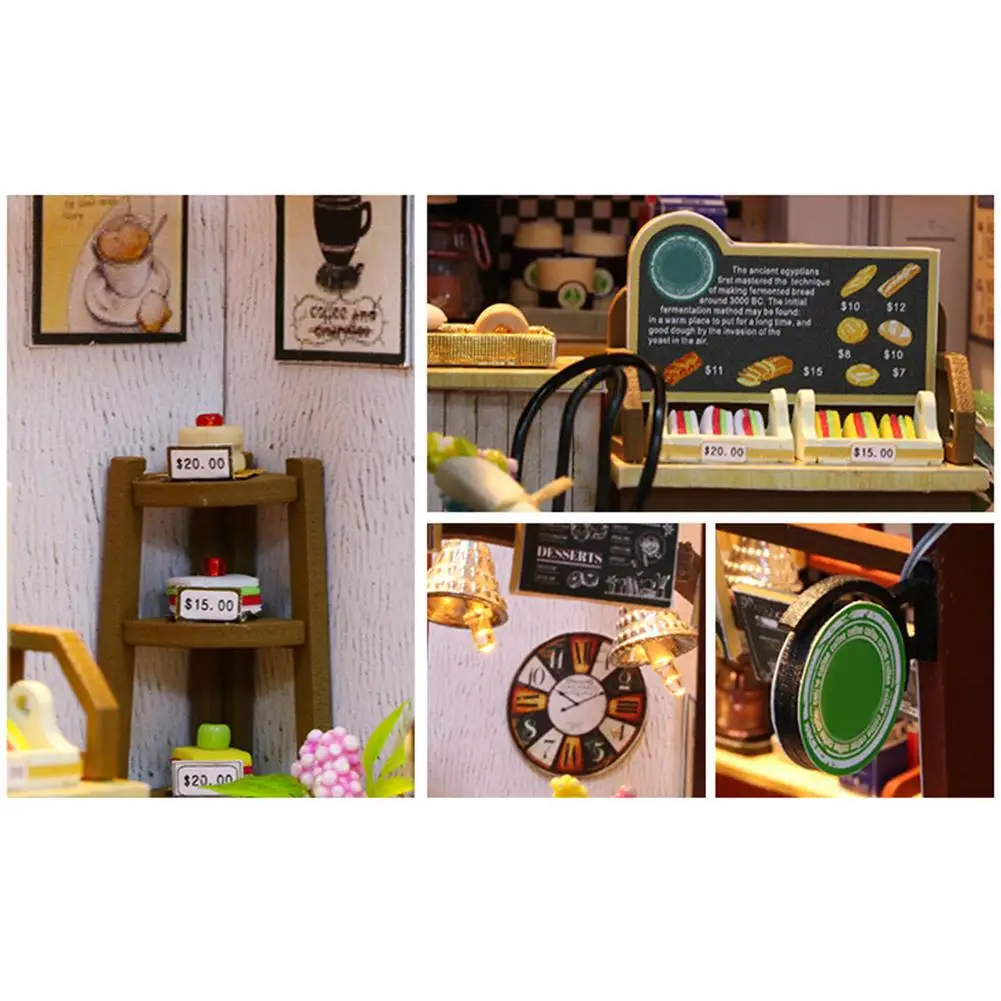 

DIY Variety Store Doll House Miniature with Furnitures Wood Dollhouse Toys