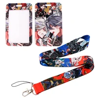 fd0869 japanese anime boys lanyard id card cover phone strap for pendant keychain usb badge holder neck strap cosplay accessory