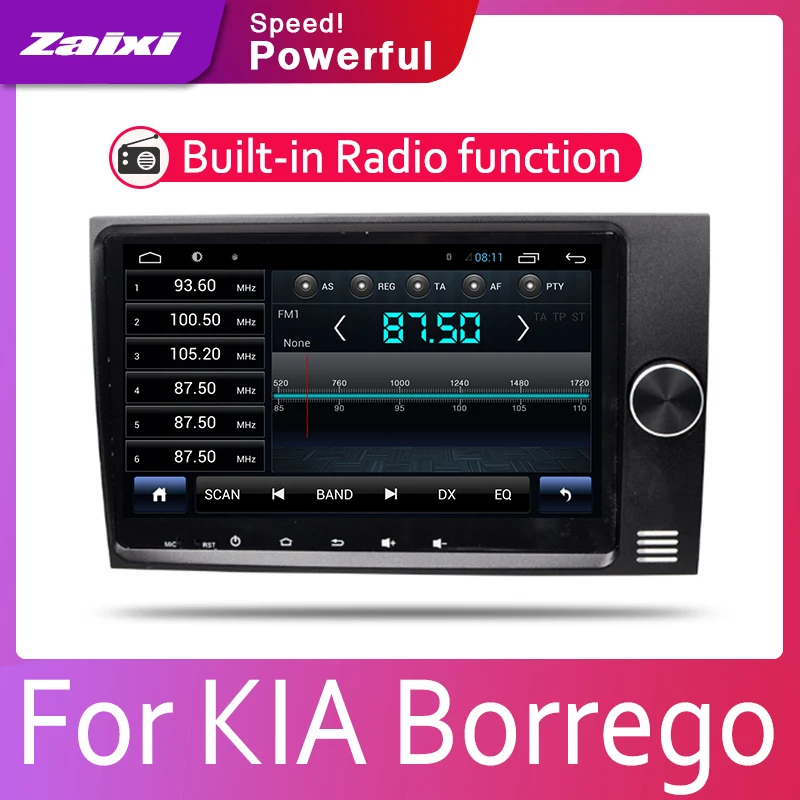 Автомобильный мультимедийный плеер Car Android для Kia Borrego Mohave 2017 2018 2019, автомобильное радио, радио GPS, DVD, дисплейный экран включен.