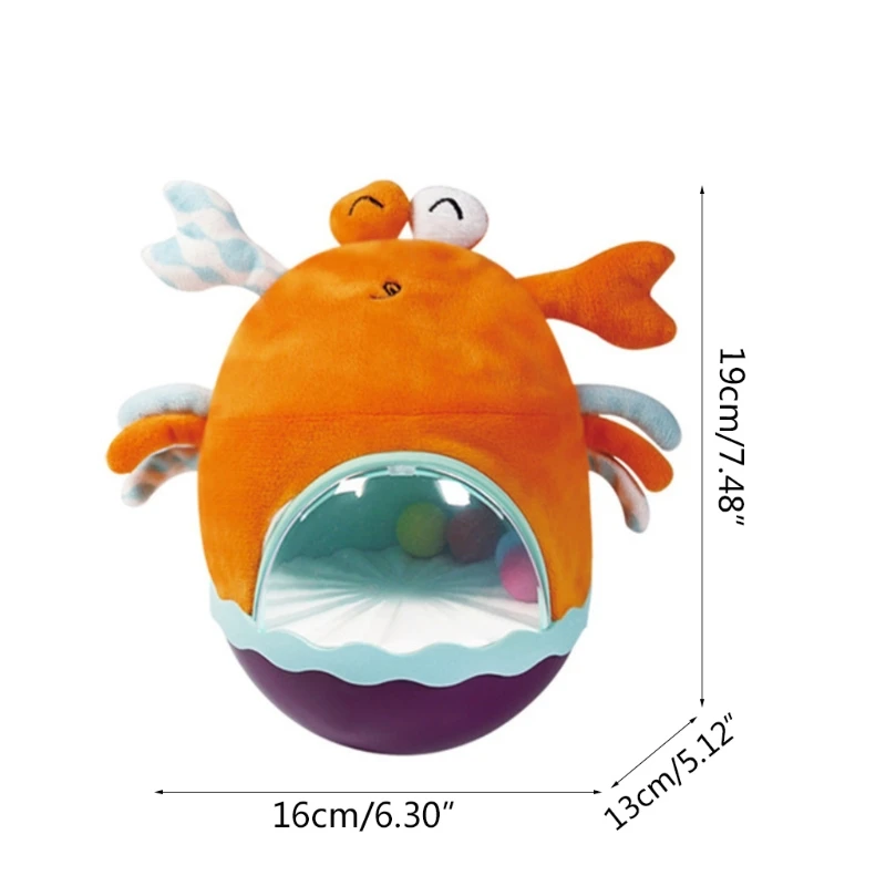

H37A Lovely Soft Plush Tumbler Accompany Toys for Baby Sleeping Relieve Boredom