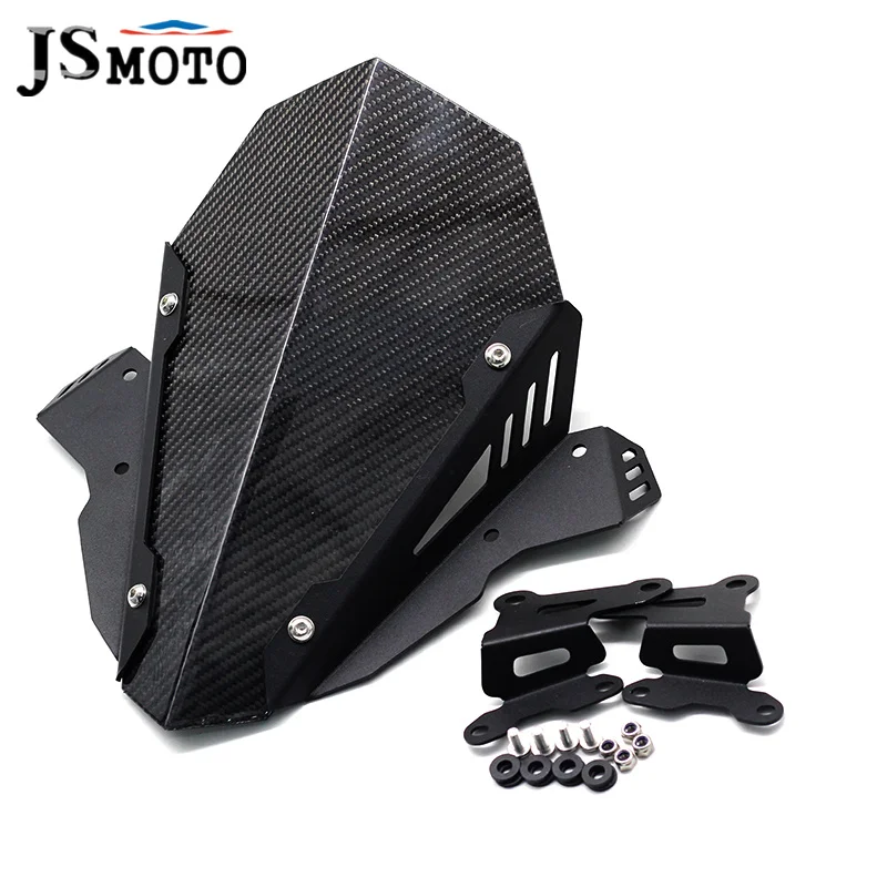 Для YAMAHA MT09 FZ09 MT-09 FZ-09 2017-2020 CNC Sports Carbon Front лобовое стекло ветрового стекла