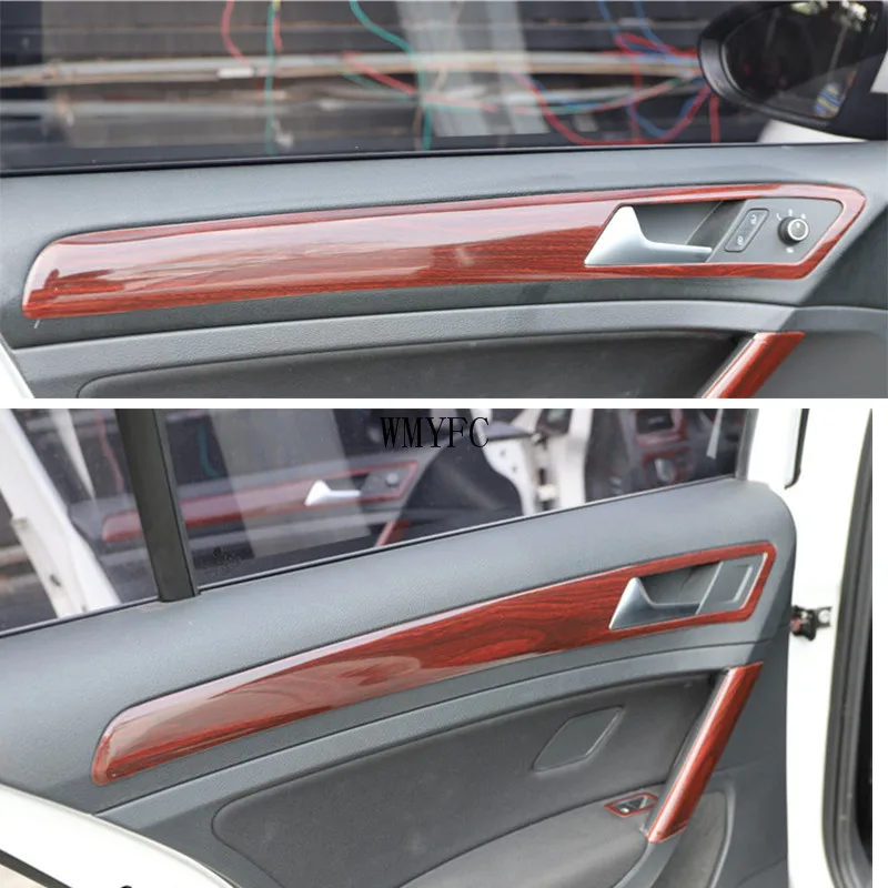 

for Volkswagen Golf 7 2014-2019 Inner Door Panel Strip Cover Trim 4Pcs Car Interior Accessories