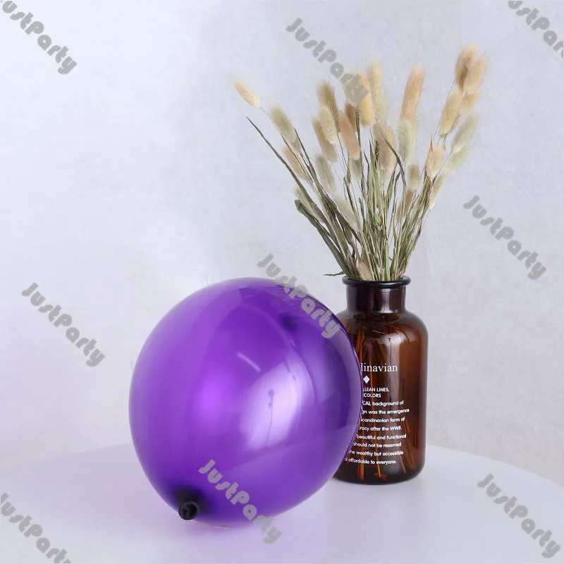 Kit de guirnalda para arco de globos, decoraci&oacute;n para fiestas de cumplea&ntilde;os, aniversario, Baby Shower, mate, morado intenso, cromado, dorado, 96 Uds.-5