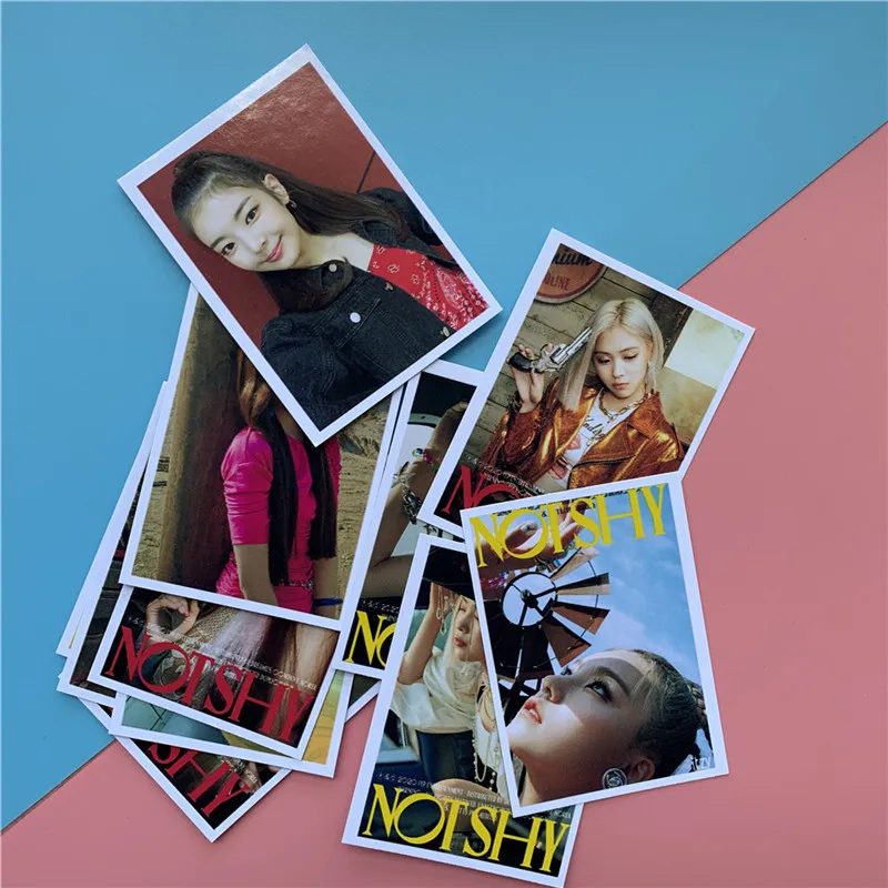 16Pcs/Set ITZY New Album Not Shy Photo Card Yeji Lia Ryujin Yuna Postcard LOMO Student Stationery Set | Канцтовары для офиса и