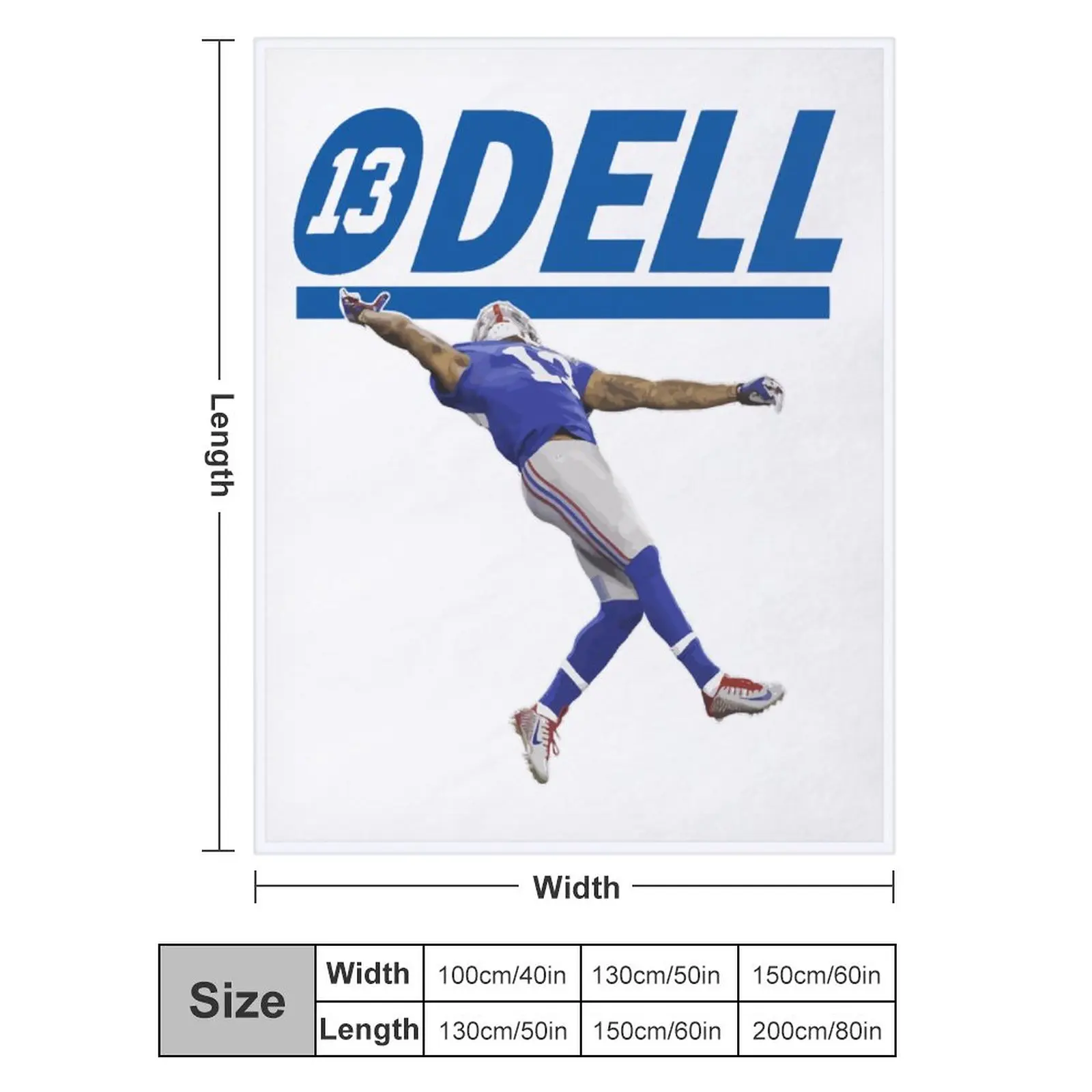 

Blanket 13 Odell Beckham Jr OBJ Ultra Soft Micro Fleece Cozy Lightweight Microfiber Flannel All Season Living Room Bedroom Verti