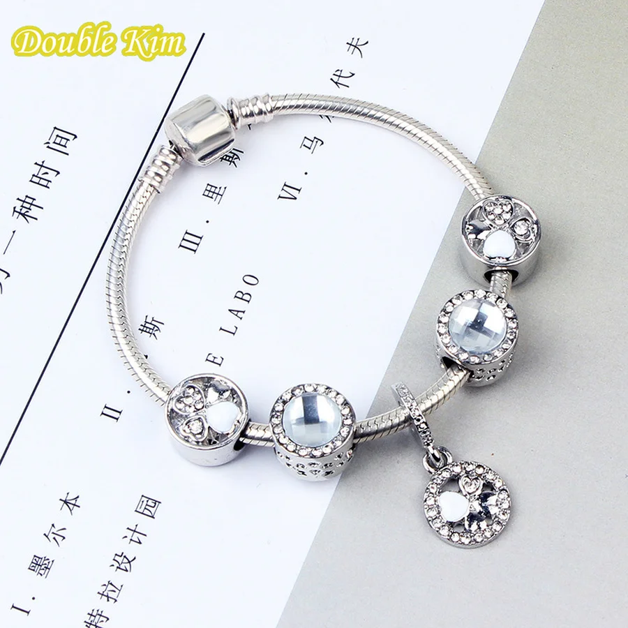 Браслет с подвесками из сплава циркона браслеты бразильского клевера цепочка