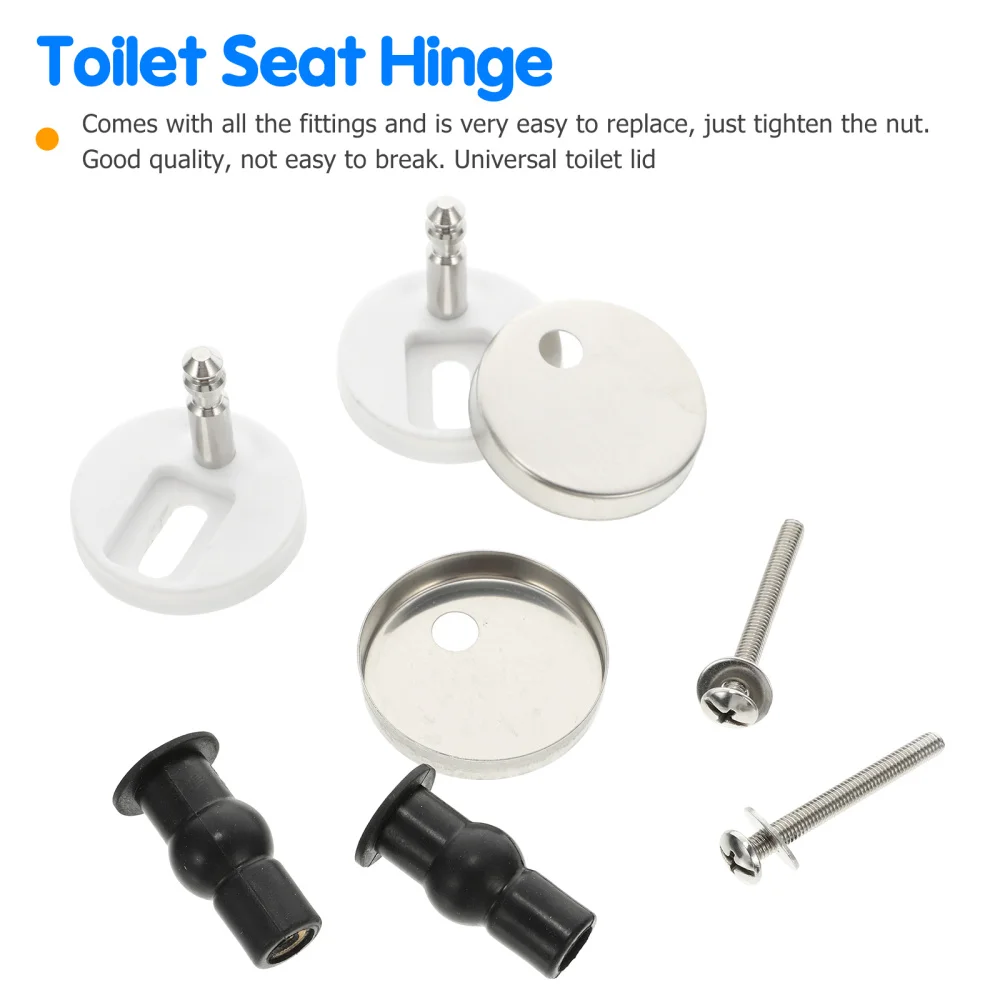 

1 Set/2pcs Toilet Seat Fittings Toilet Seat Hinges Quick Release Fixings Hinges