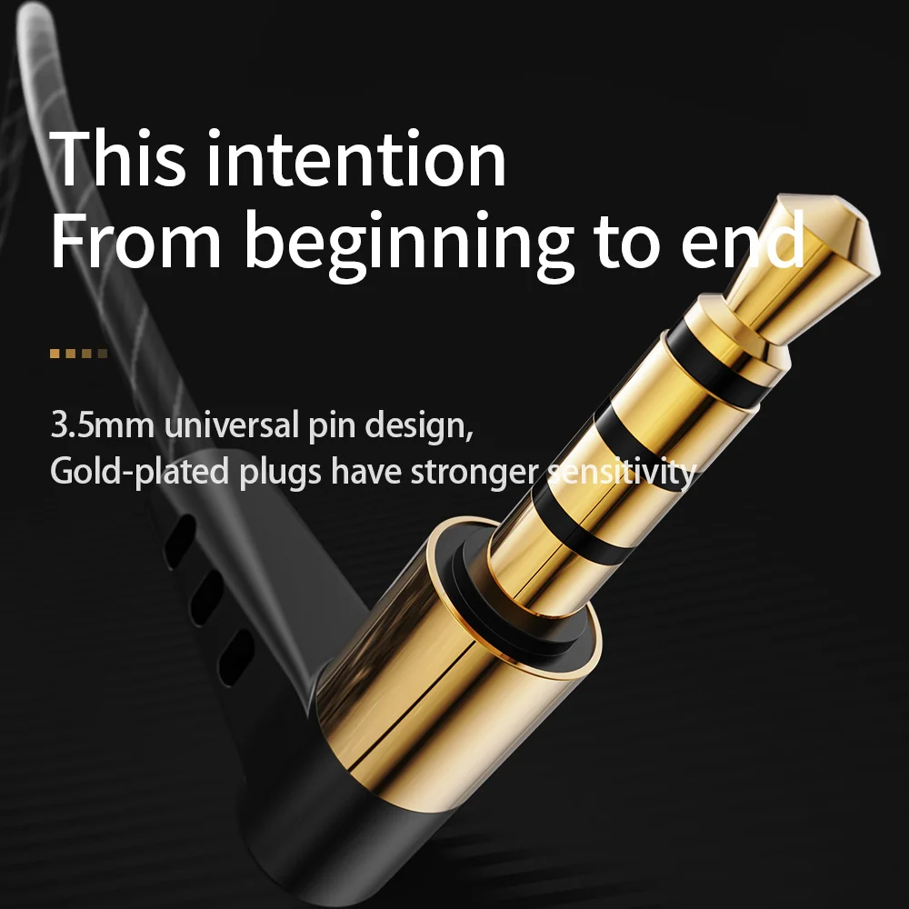 

Wired Earphone Hifi Bass Gaming Headset Noise Reduction Sport Earphones 3.5mm Wired Headphones With Microphone For xiaomi huawei