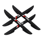 1 комплект резиновых угловых наклеек для автомобильных дверей, полосы для предотвращения столкновений, аксессуары для Toyota TRD corolla chr avensis yaris Camry