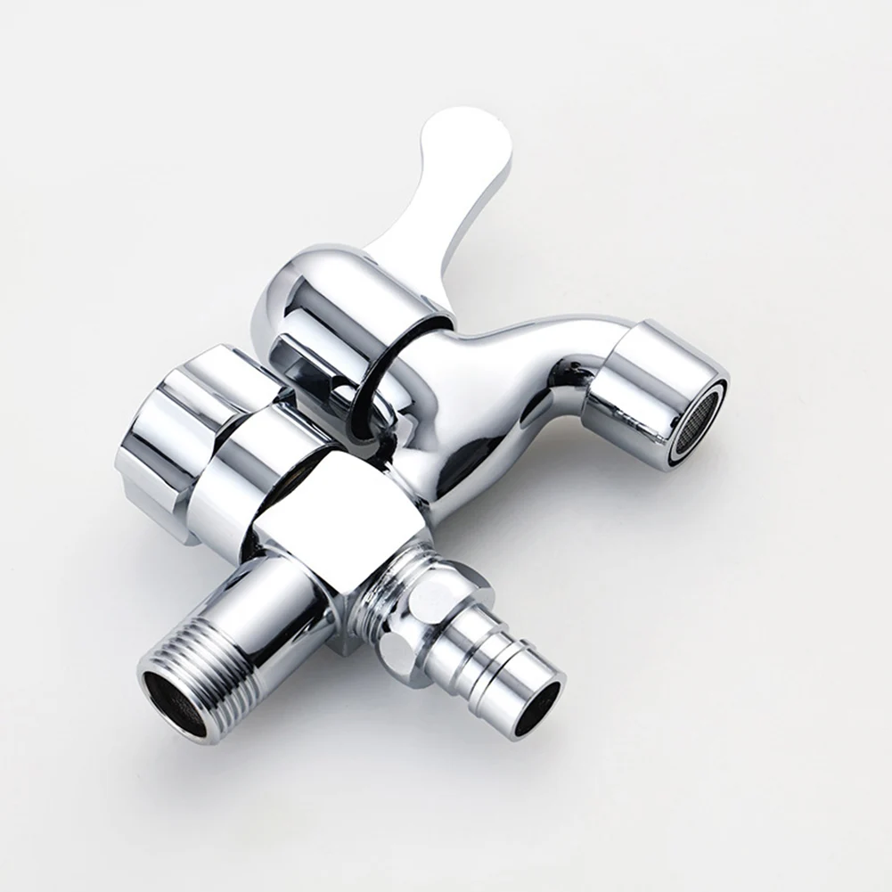 

1 In 2 Out Multi-Function Faucet Bathroom Garden Mop Pool Double Outlet Water Tap Hogard
