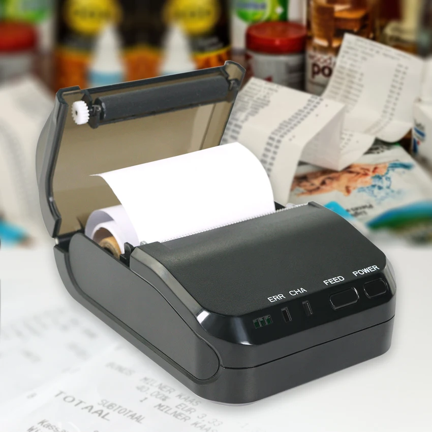

Pt-58s портативный Bluetooth термопринтер Mini Bill Wifi Bluetooth 58 мм POS чековый принтер