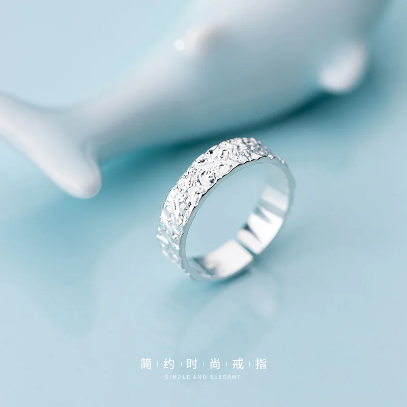 Богемные винтажные серебряные геометрические кольца неправильной формы для