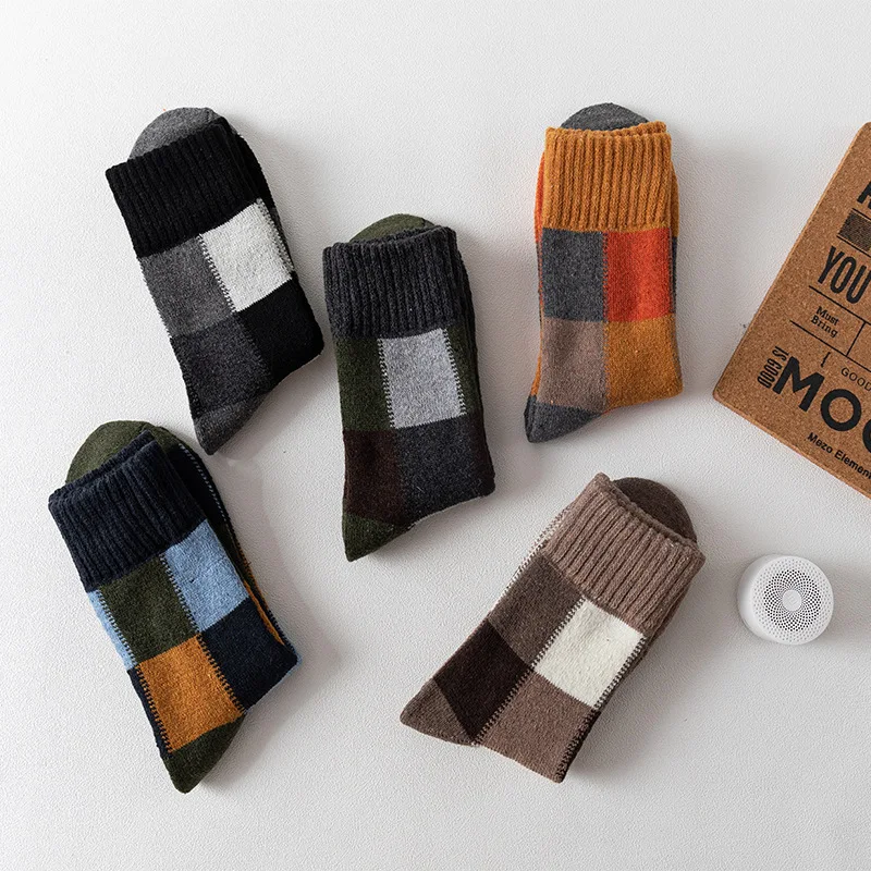 Men's socks terry thickened warm wool 5PCS