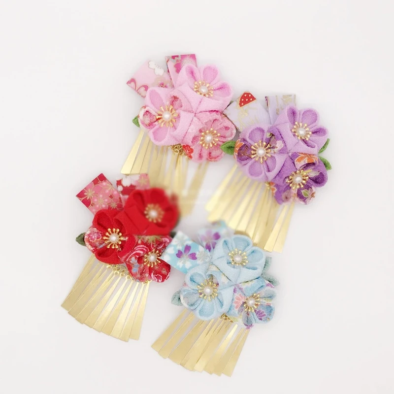 1 шт. заколка для волос в японском стиле с металлическими кисточками украшение