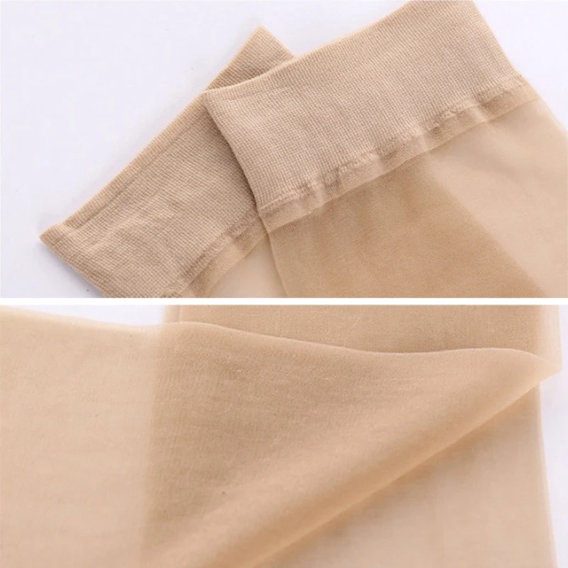 

20pcs=10 Pairs Summer Bamboo Female Short Socks Women's Thin Crystal Transparent Girl Ankle Silk Smooth Non-slip Suitable Socks