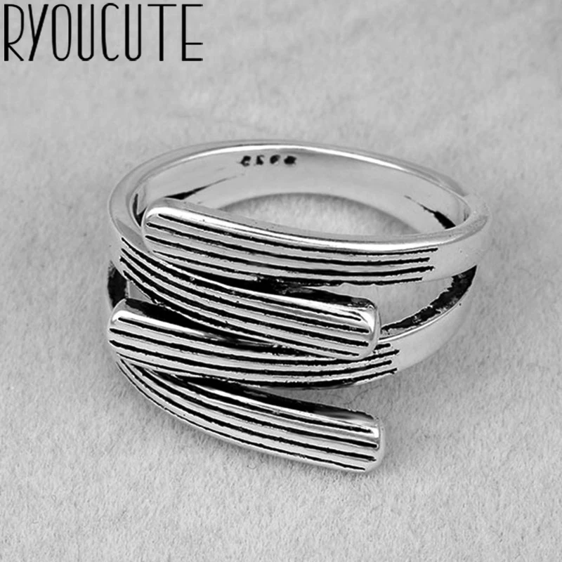 Bijoux 2020 простой стиль серебряного цвета геометрические нестандартные кольца для