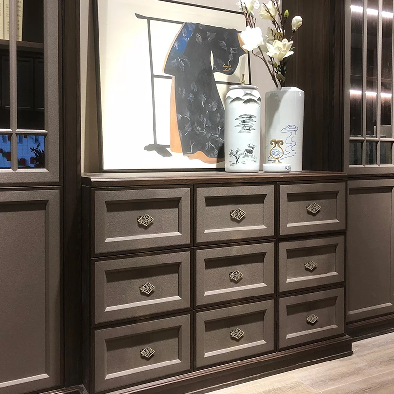 Классические антикварные ручки для шкафов WV латунные из Красной и желтой бронзы