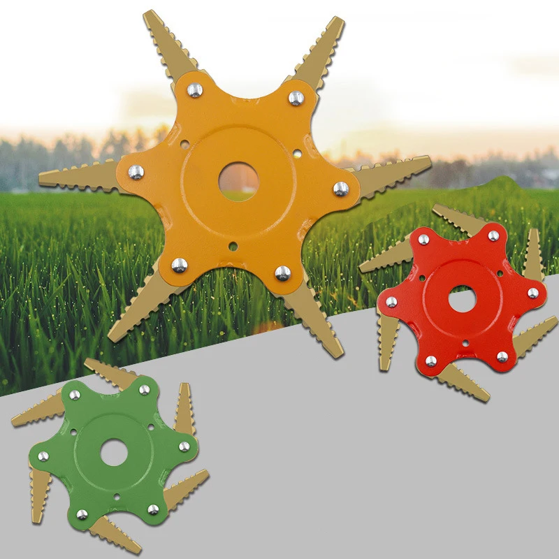 6T газонокосилка 180 градусов вращающийся 360 резки пилообразный Газонокосилка