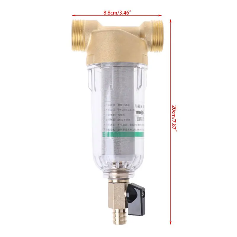 

1PC 6 Points Front Purifier Copper Lead Water Filter Home Dust Stainless Mesh Faucet Home Dust Mesh Faucet House Supplies