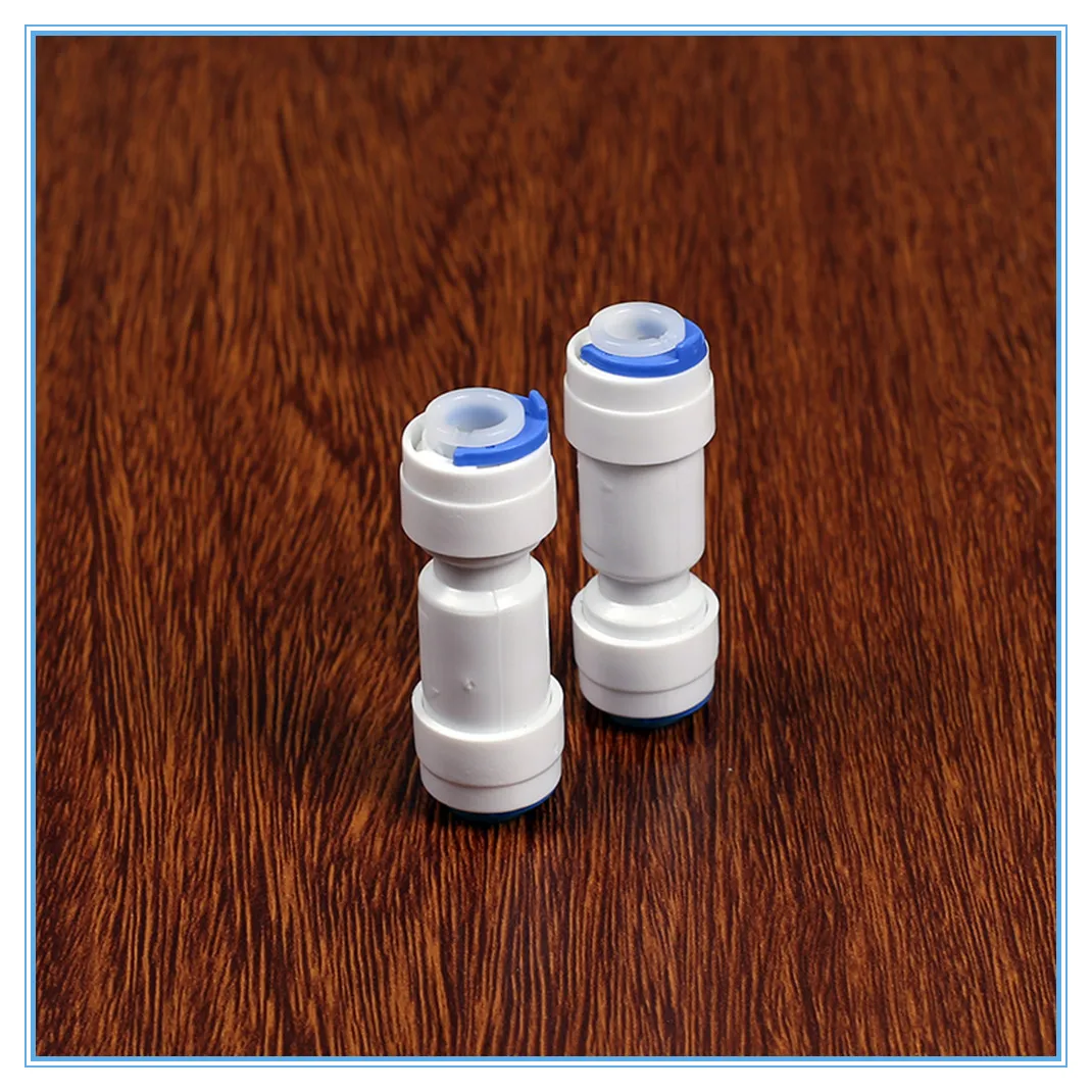 5PCS 1/4&ampquot -1/4&ampquotOD Tube PE Pipe Fitting Straight Non-return Valve Quick Connector Aquarium RO Water Filter Reverse Osmosis System |