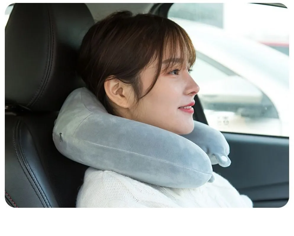 

Memory Foam U Shaped Neck Pillows For Airplane Travel Pillow For Office Pillow For Drive Solid Neck Cervical Healthcare Bedding
