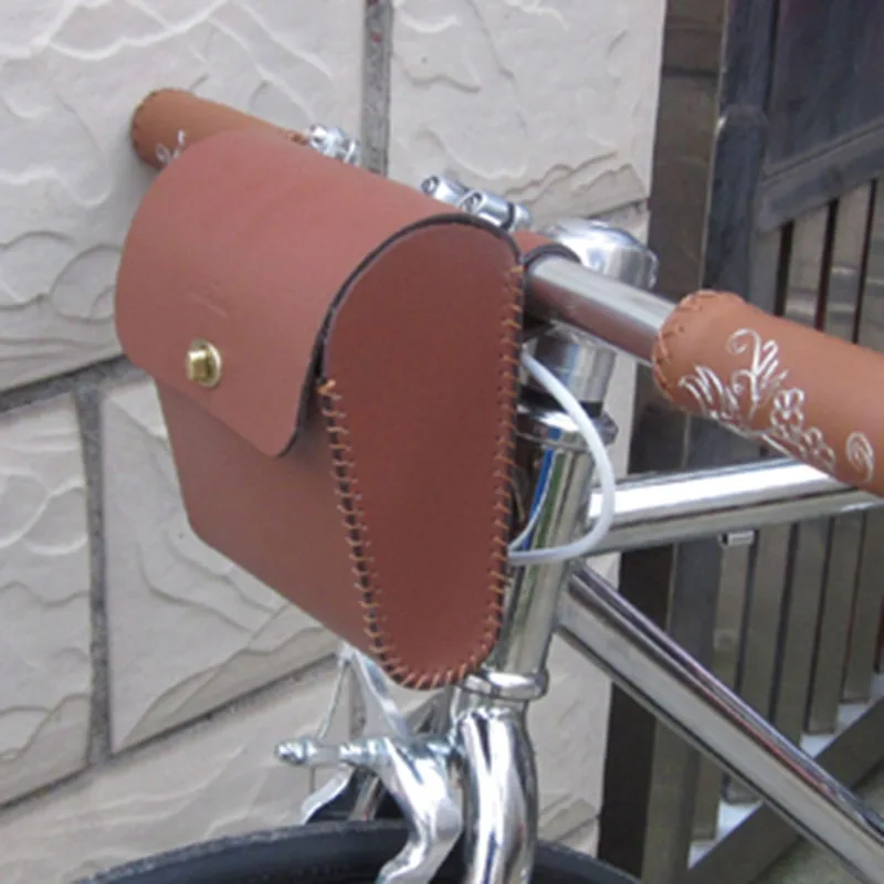 Велосипедная складная сумка для велосипеда передняя посылка шоссейного кожаная