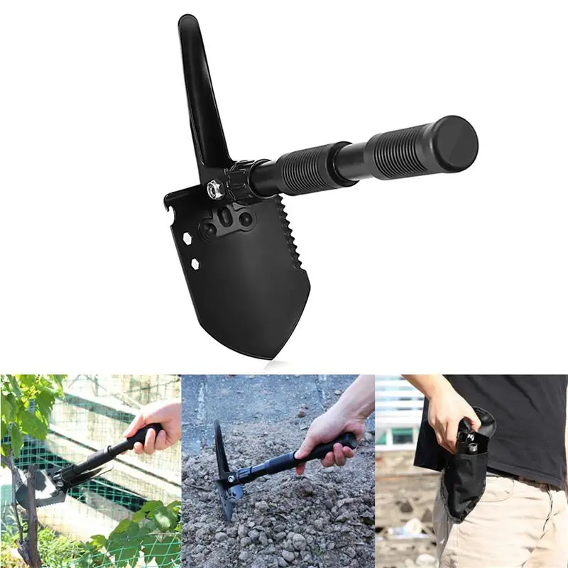 

Thickened double-grip shovel multifunctional engineer shovel life-saving shovel camping shovel folding shovel army