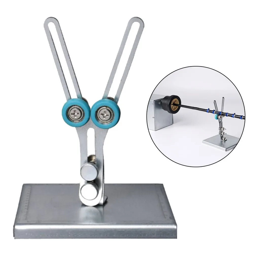 

Adjustable Fishing Rod Support Stand Rod Dryer Machine Metal DIY Support Stand Fishing Kit Tool Part Rod Dryer
