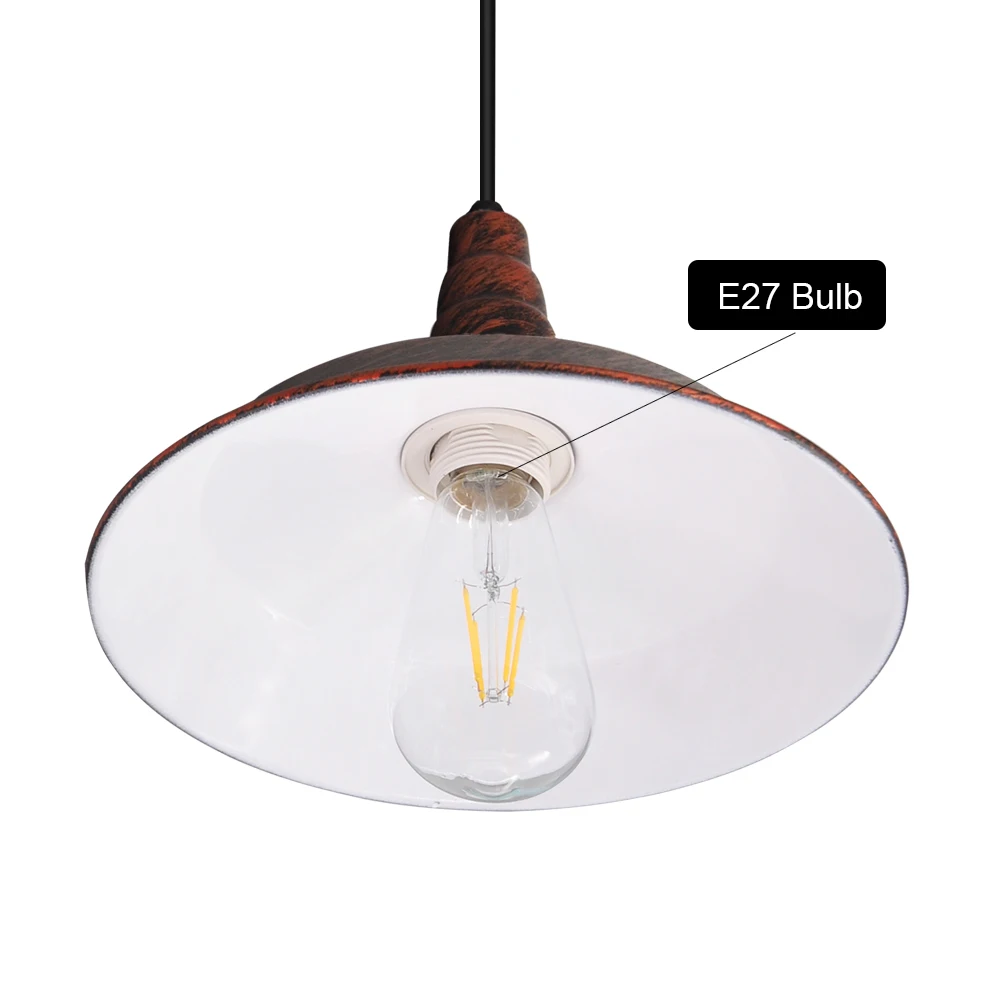 Vintage Iron Pendant Lamps American Industrial Light Dining Room Kitchen Bar Hotel Study E27 LED Lighting Fixtures | Лампы и освещение
