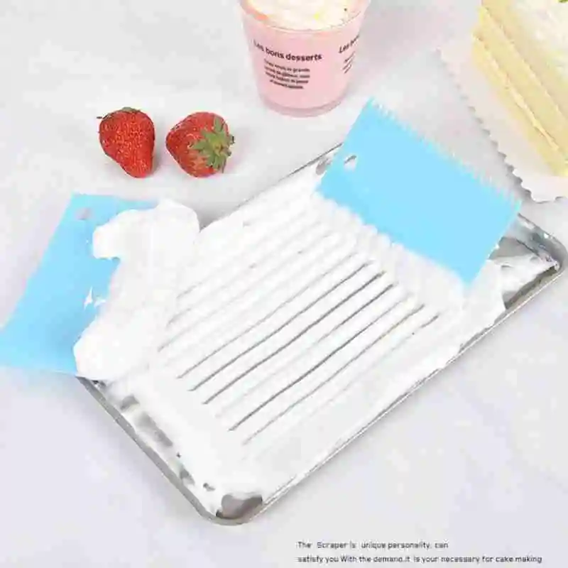 3 шт./компл. крем Пластик скребок торт резки нож для выпечки Цвет инструменты