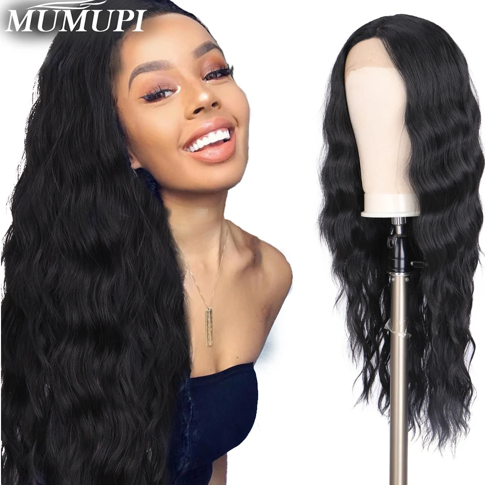 Синтетические длинные вьющиеся парики для косплея черные термостойкие Омбре