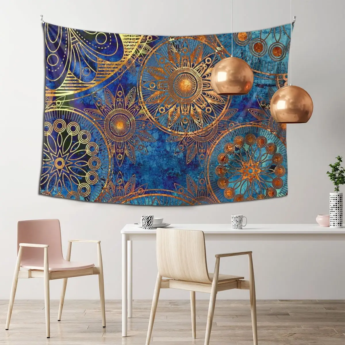 

Bohemian Patterns Bedroom Tapestry Boho Aesthetic Background Hanging Covering Room Arts Decor Ornaments Beach Mat
