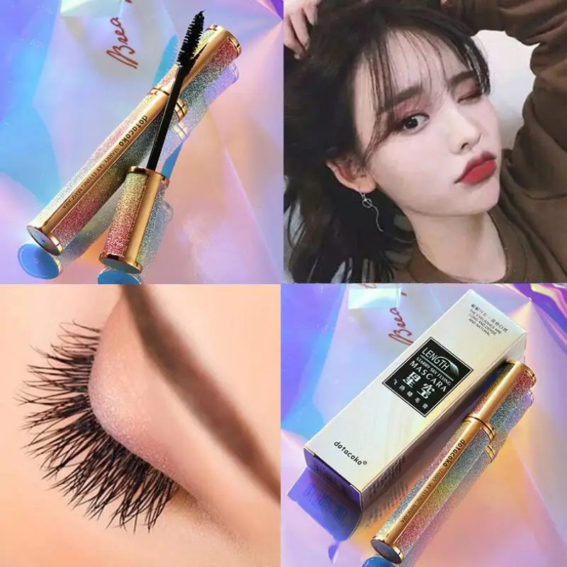 Новинка 4D Тушь для ресниц водостойкая долговечная завивка удлиняющая черная