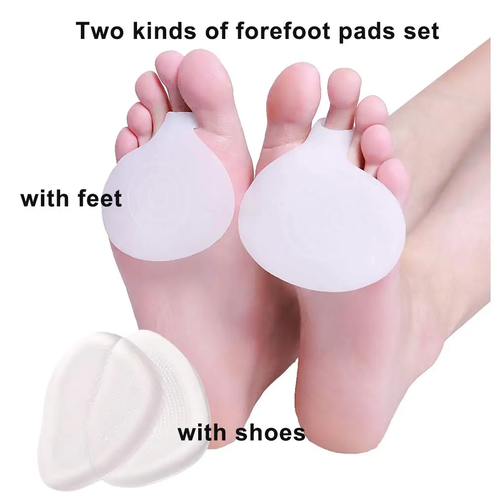 2 пары плюсневых подушечек подушек для ног мягкий гелевый шарик ступни нейрома