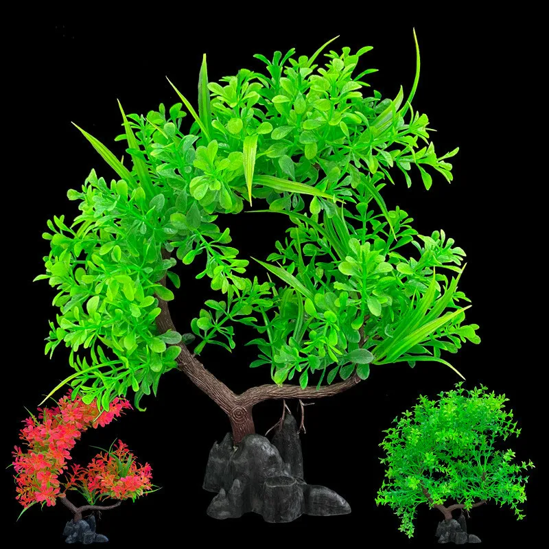 

Aquarium Simulation Tree Hotel Living Room Porch Decoration Decoration Fish Tank Landscaping Fake Plastic Curved Tree