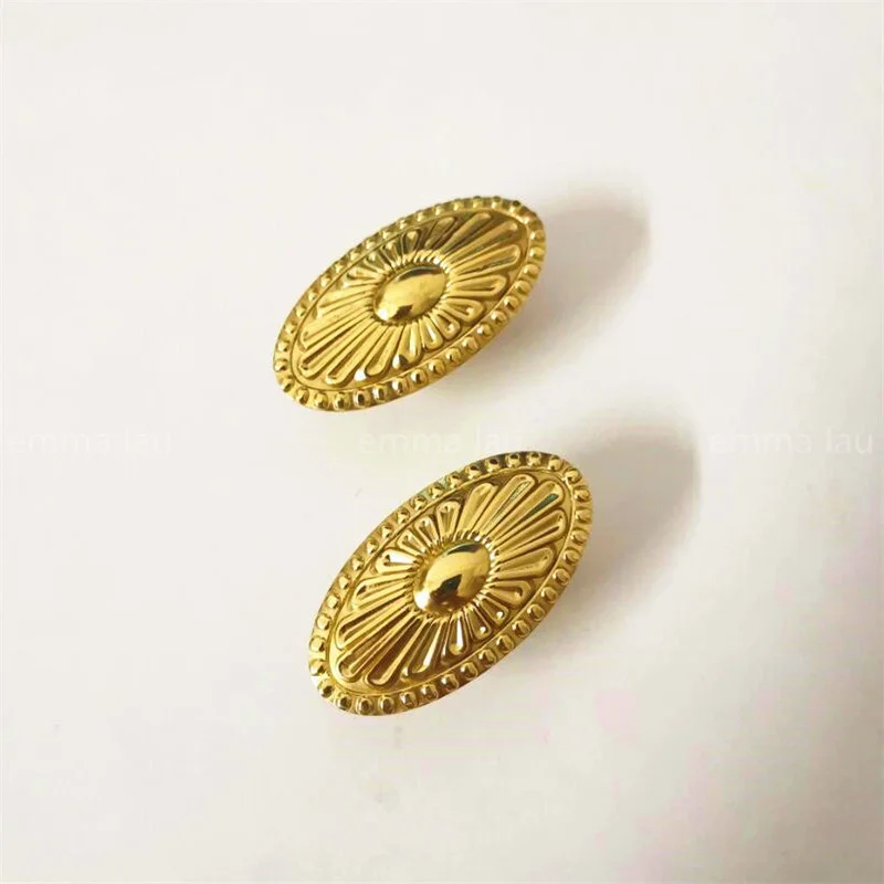 Овальные Твердые латунные ручки ручка для шкафа одно отверстие золотая