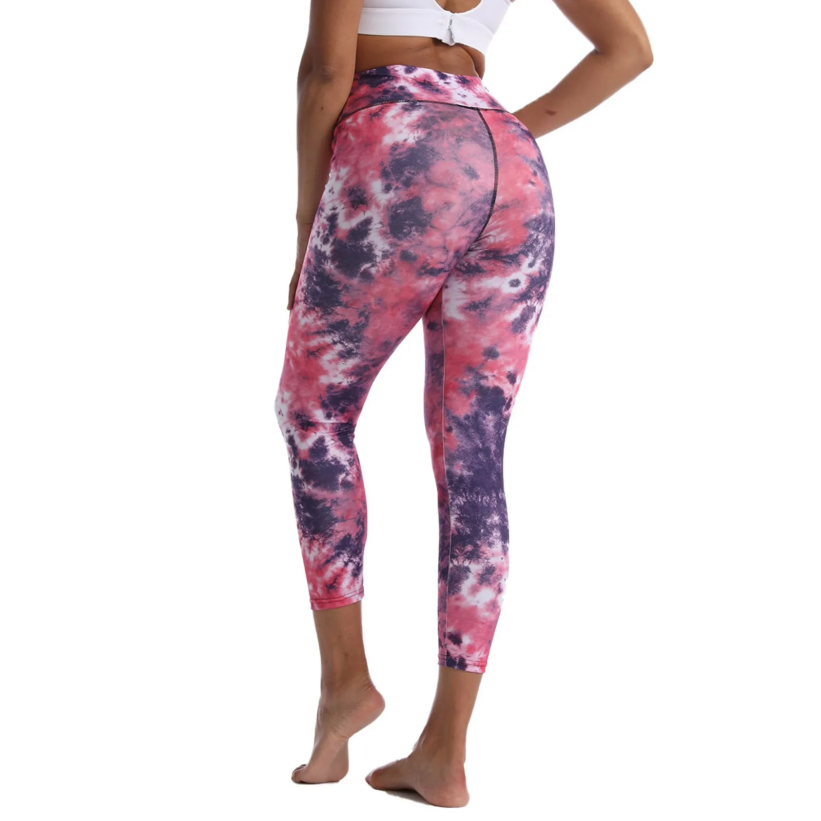 

Женские Штаны Для Йоги эластичные штаны для йоги Бесшовные дышащие штаны для йоги Женские спортивные колготки с принтом