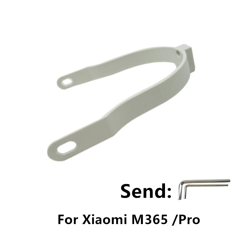 White Самокат заднее крыло поддержка защитный кабель для Xiaomi M365 запасные части Аксессуары Бесплатные монтажные инструменты - Цвет: White