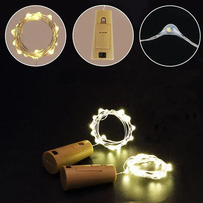 Гирлянда из медной проволоки с 20 светодиодами 2 м | Лампы и освещение